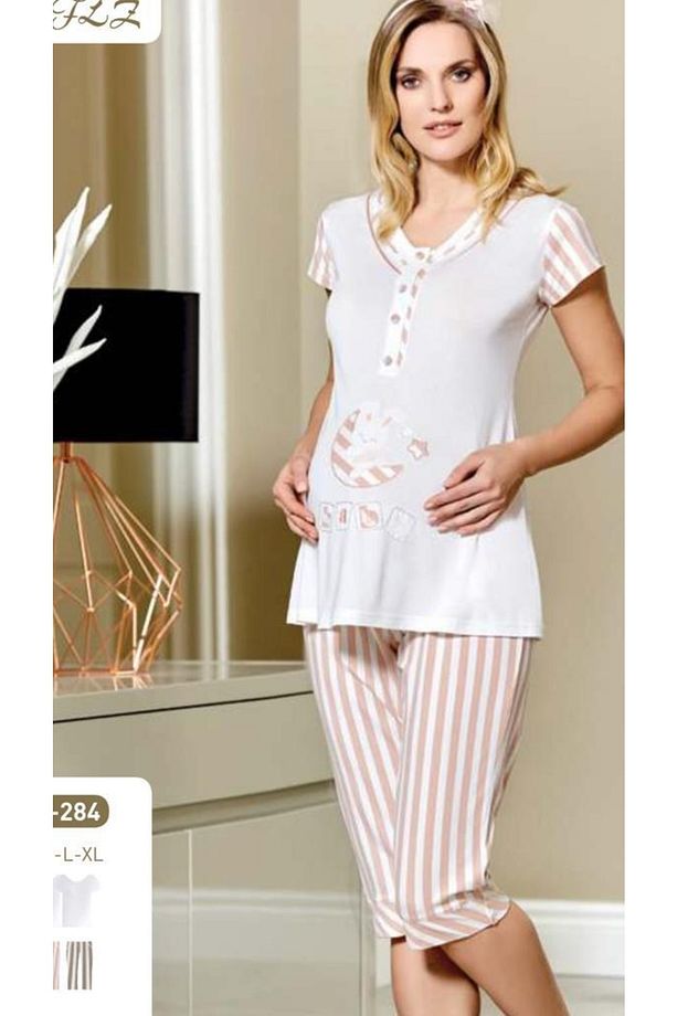 Hamile Lohusa Spor Kapri Pijama Takımı - 3