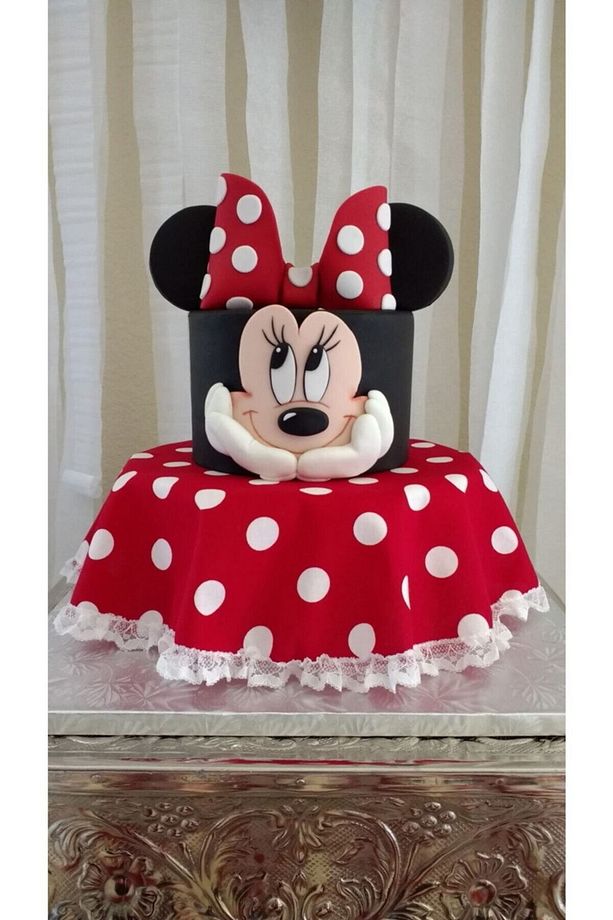 Minnie Mouse Resimli Yenilebilir Şeker Kağıt Pasta Ve 8 Adet Kurabiye Baskısı - 2