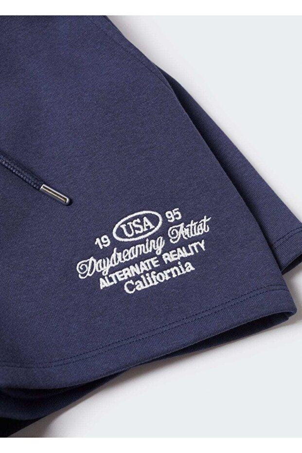 Bestickte Baumwollshorts - 6