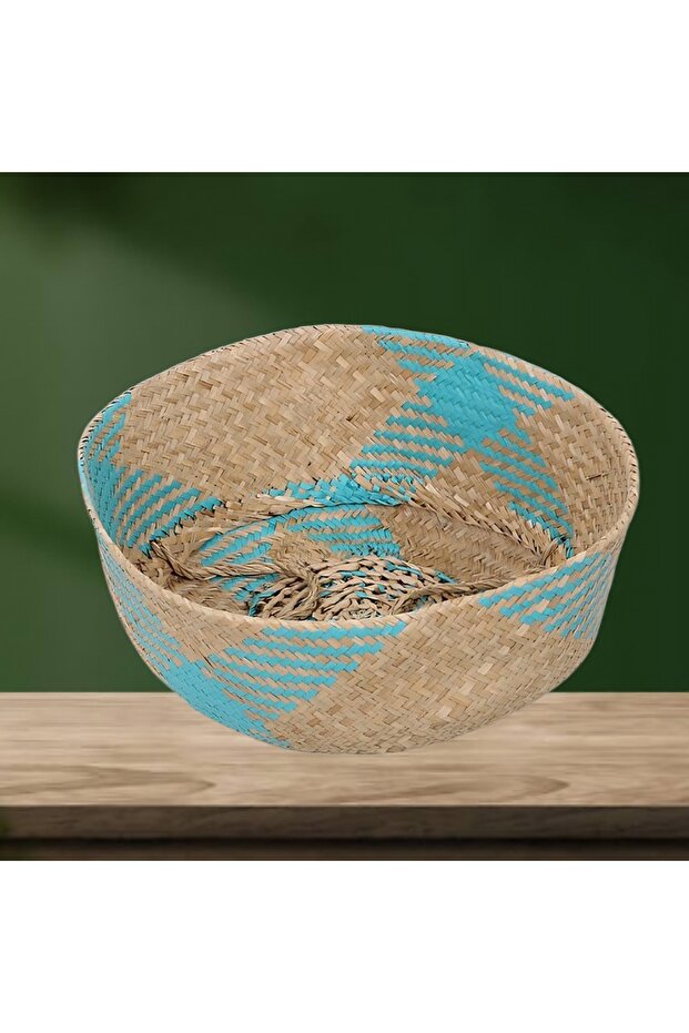 سلة خوص قابلة للطي مقاس 40 سم - حجم كبير - 4