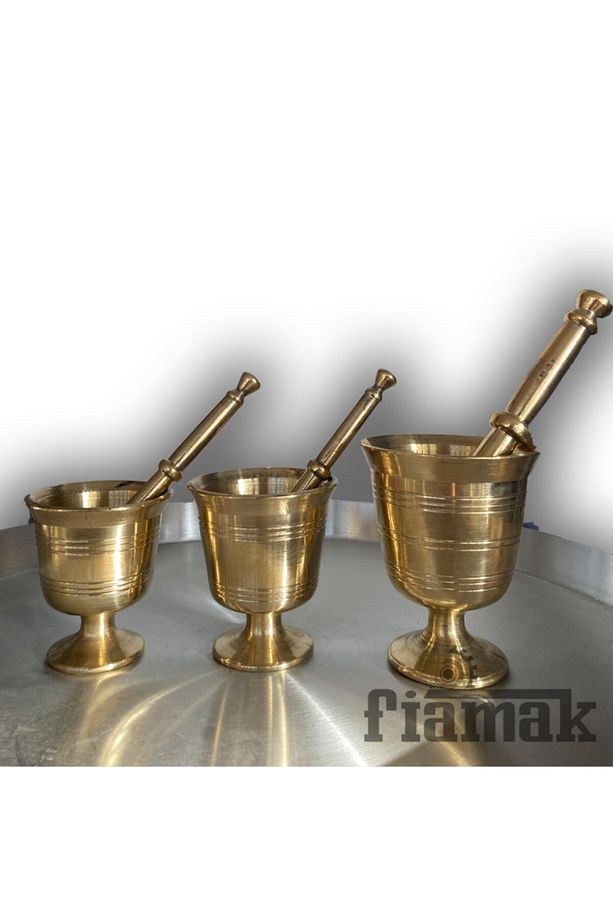Bakır Sarımsak Döveceği 8 cm - 1
