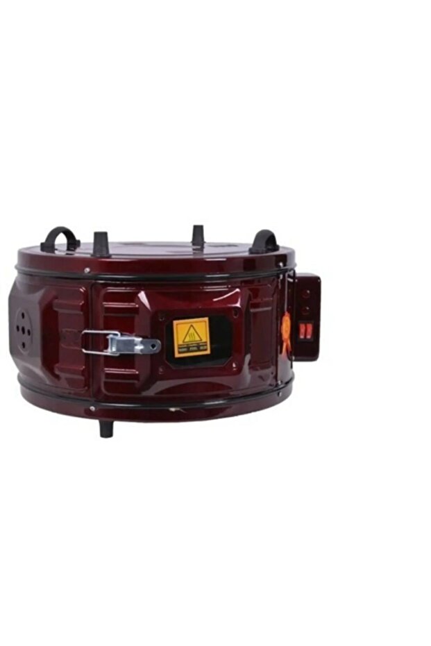 Termostatlı Davul Fırın Bordo - 1