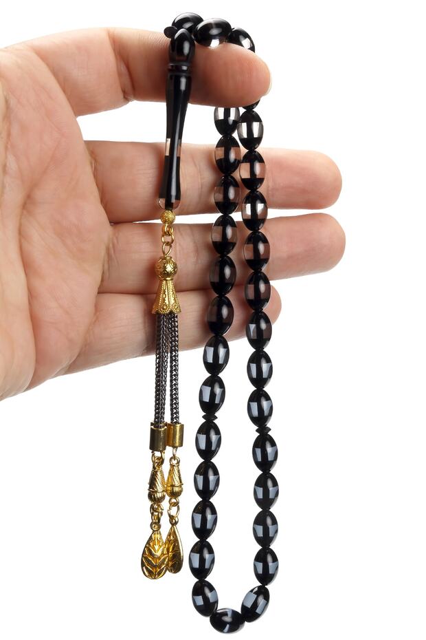 Powder Amber Prayer Beads