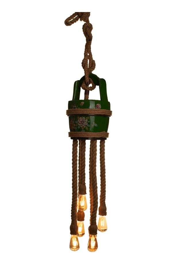 Sarper Metal Kaplama Halatlı Sarkıt Avize - 1