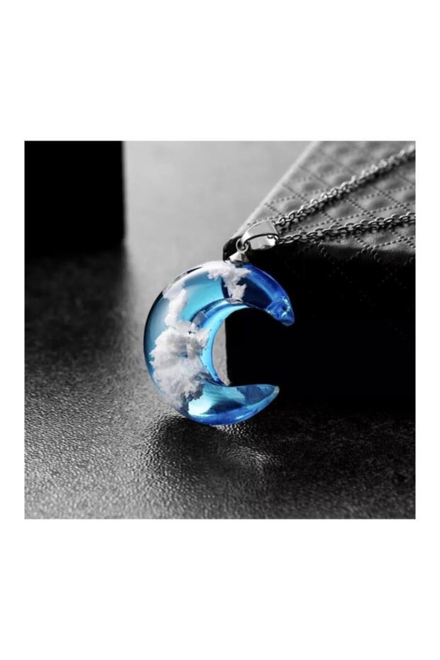 Moon And Cloud Chain Necklace
