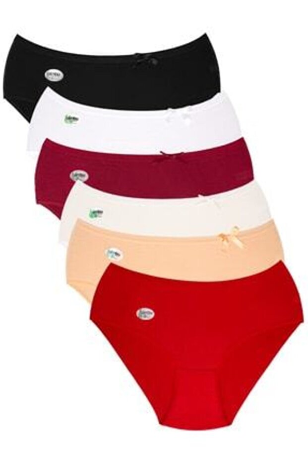 Women's Mixed Color Bamboo Panties 6 Pieces