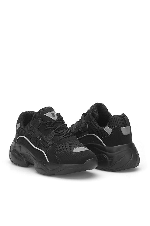 Schwarzer schwarzer Damen-Sneaker - 4