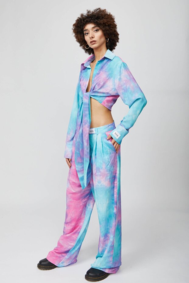 Batik Belden Bağlamalı Gömlek - 2