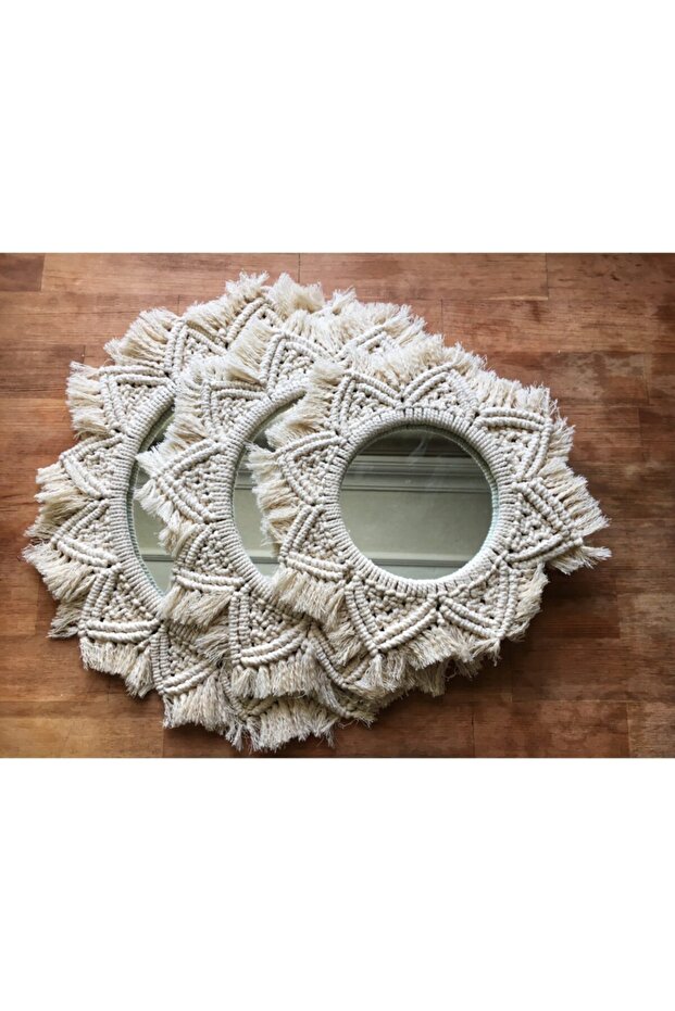 Makrome 3lü Set Ayna - 1