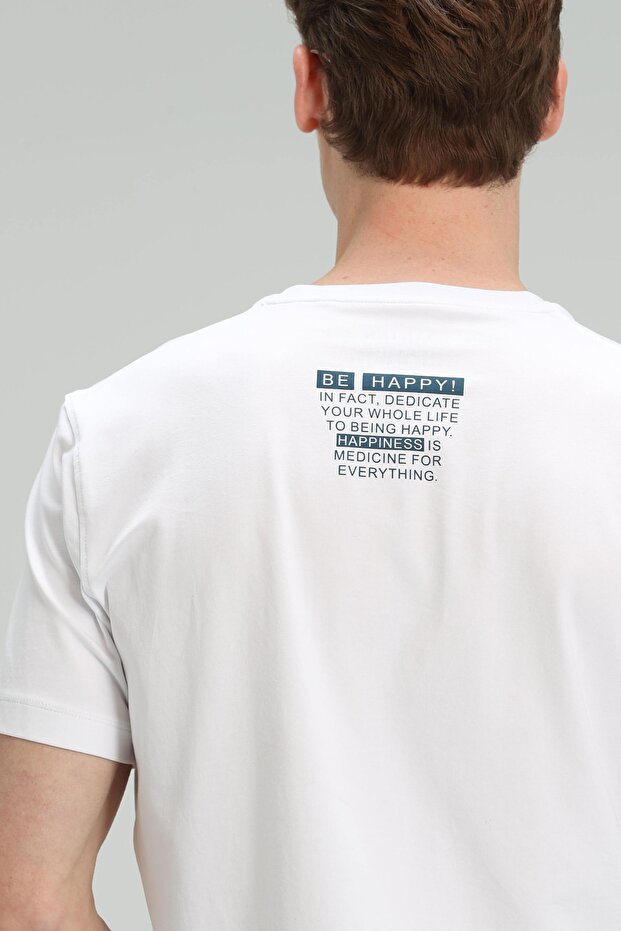 Timur Erkek Basic Tişört Beyaz - 6