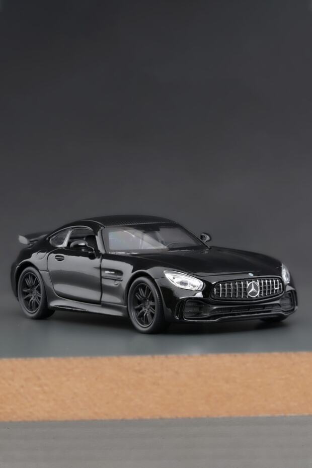 Black Mercedes Amg Gt Pop up Door Pull Drop Toy Car 1:32 Scale 11 cm