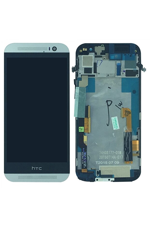 شاشة LCD متوافقة مع HTC M8 + تعمل باللمس - رمادي
