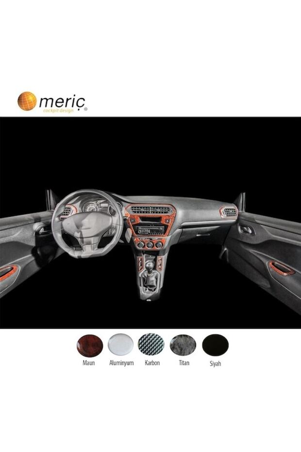 Meriç ®   Citroen Elysee Front Glove Box Trim Glossy Black 12 Piece 2012-›