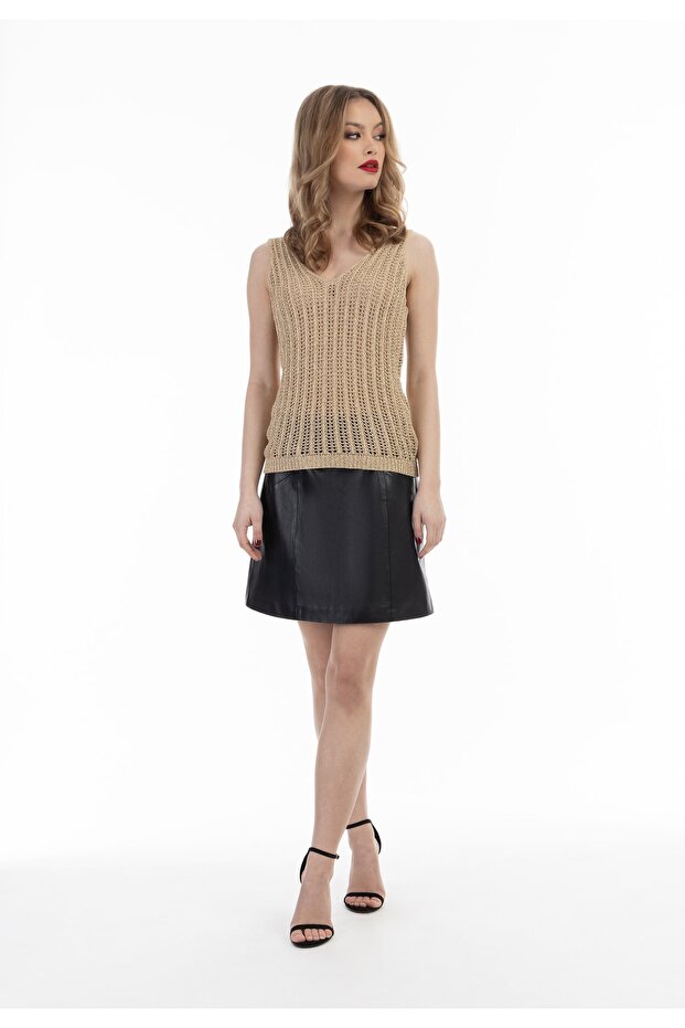 Stricktop mit Effektgarn - 1