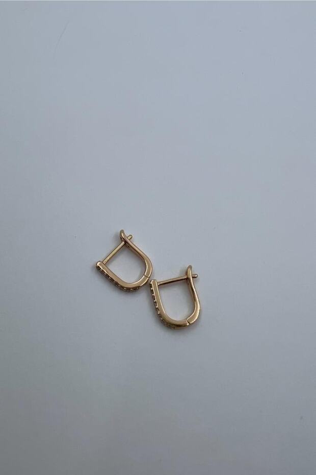 Luis ( Mini Altın Kaplama Küpe ) - 2