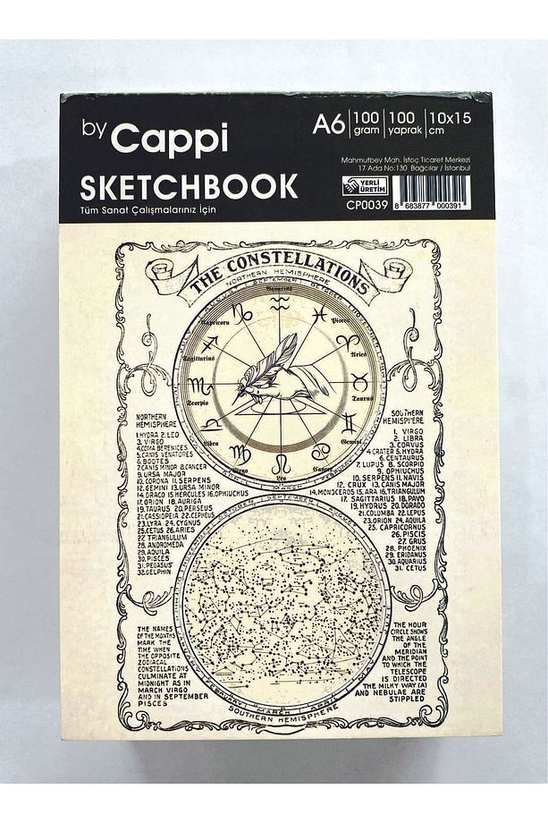 A6 Sketch Book Eskiz Defteri 100 Gr 100 Yaprak Üstten Tutkallı Koparılabilir. - 2