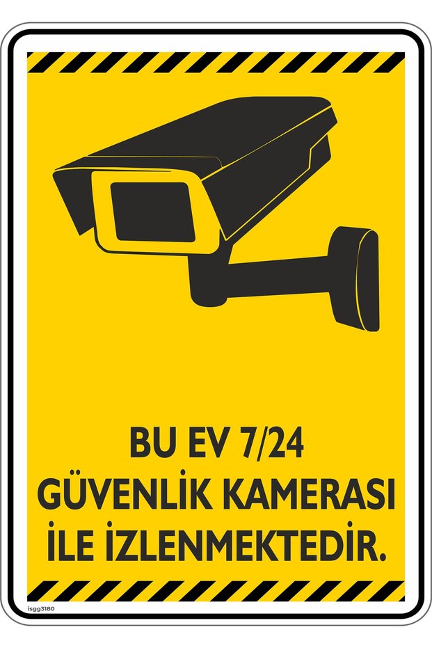 25X35Cm/Phosphor Composite/This House Is under Surveillance 24/7 with Security Cameras./V2-2