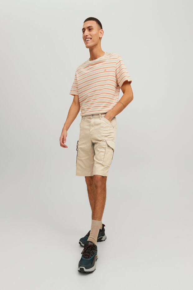 Jack&jones Krem Erkek Kargo Şort 12205072 - 3