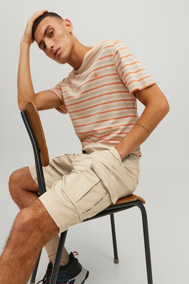 Jack&jones Krem Erkek Kargo Şort 12205072 - 5