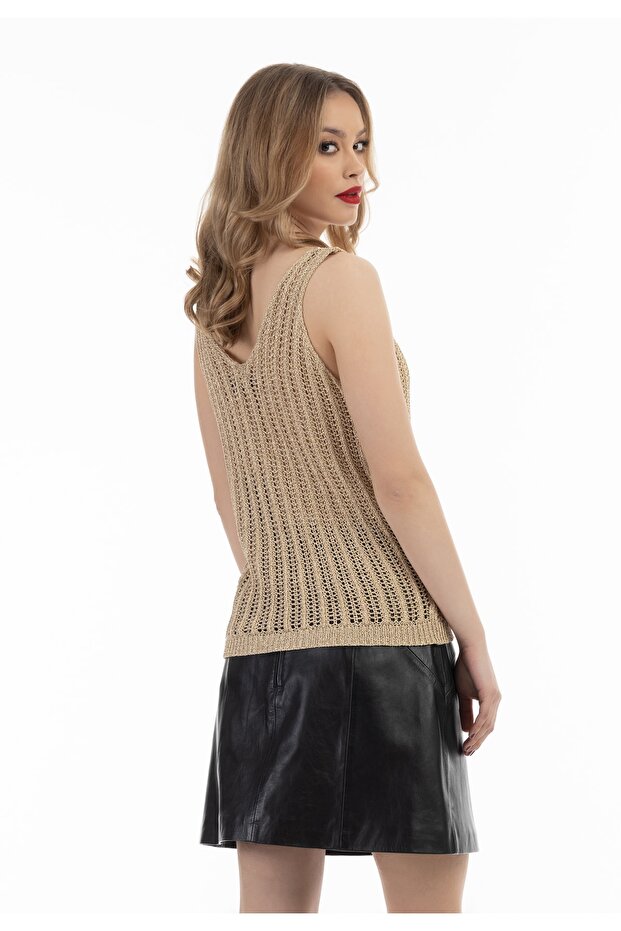 Stricktop mit Effektgarn - 4