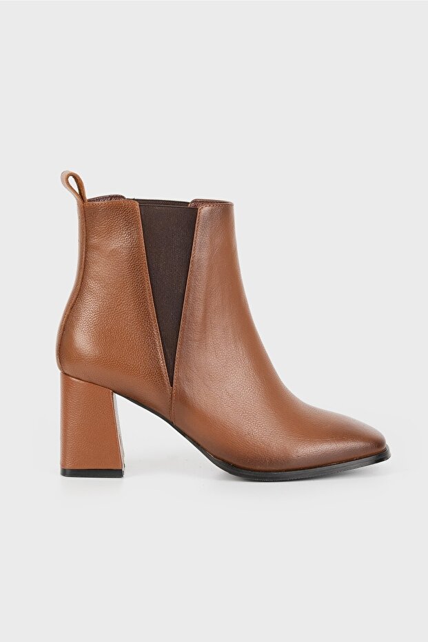 Women's Tan Genuine Leather Chelsea Boots & Booties, Size 35-41