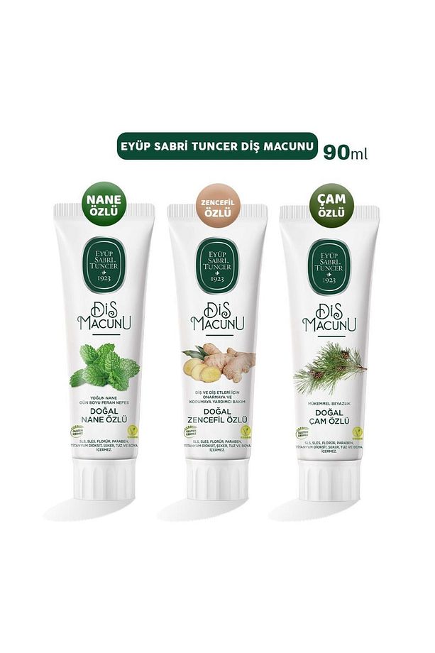 Diş Macunu Nane, Zencefil Ve Çam 90 Ml - 1