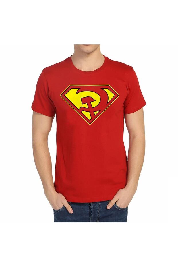 - Superman Red Son Red Men's T-Shirt Tee