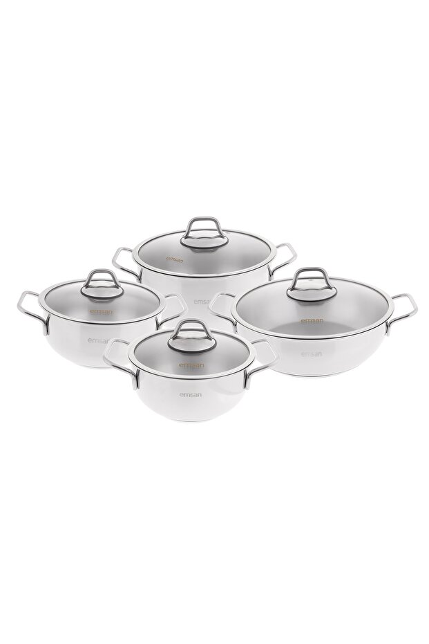 Rumeli 8 Parça Çelik Tencere Seti - 2