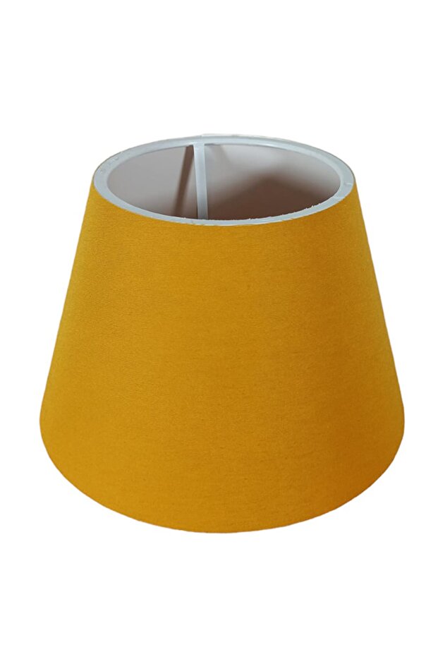 Yellow Fabric Ready Lampshade Head Hat
