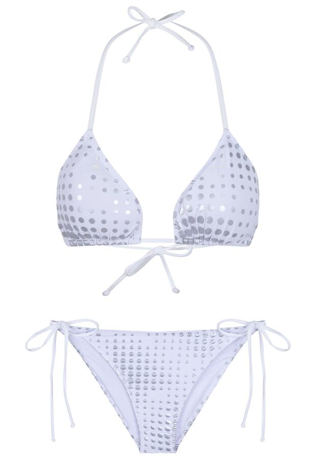 Triangle Patterned Bikini Set - 1