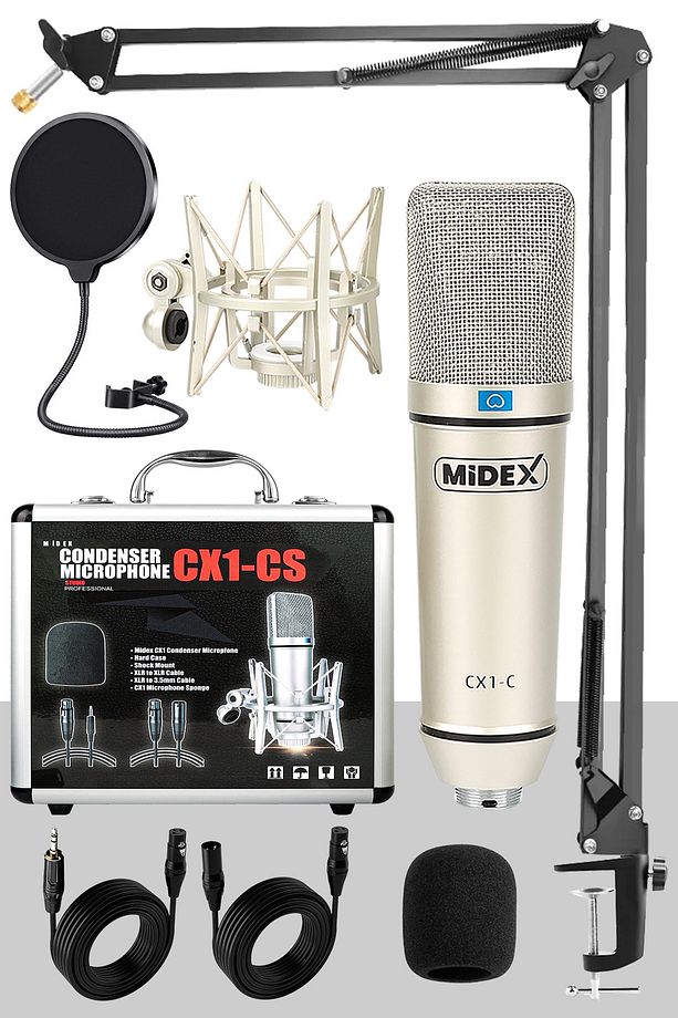 Cx1 Sta Condenser Stüdyo Ses Kayıt Mikrofon Seti - 3