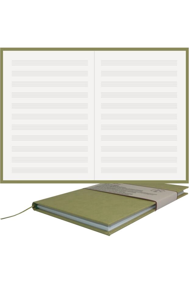 1.كتاب موسيقى من الدرجة - مصنوع يدويًا بنسبة 100%، قماش خياطة بخيوط (A/5)