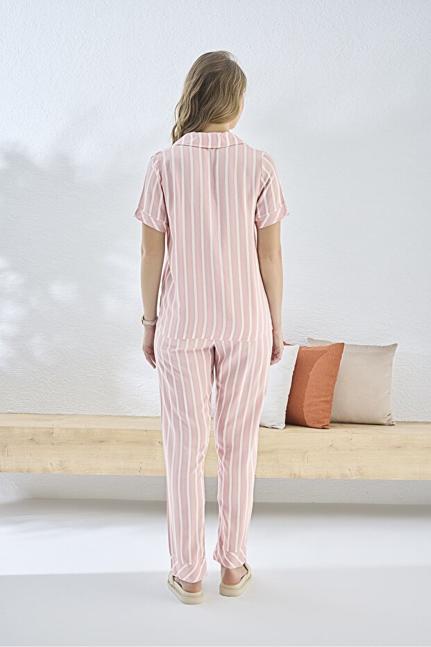 14830 Düğmeli Pijama Takım - 2