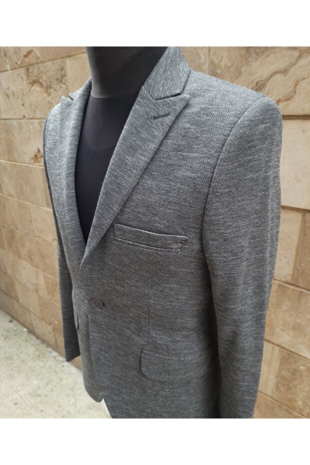 Slım Fit Blazer Ceket - 3