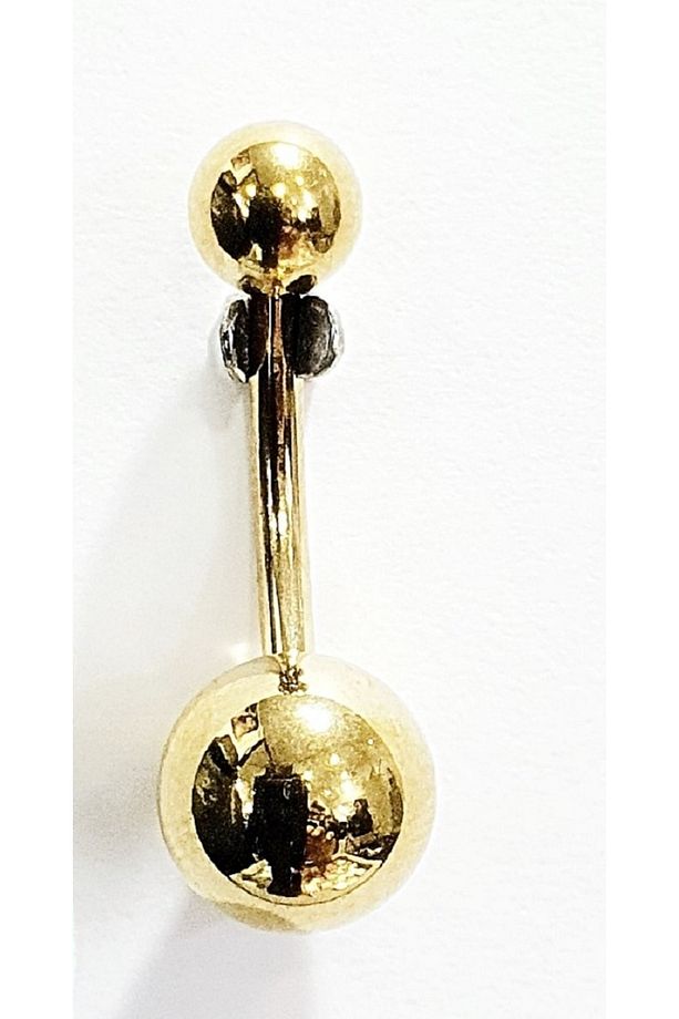 %100 Cerrahi Çelik "sıngle", "lower", "double" Göbek Piercing - 1