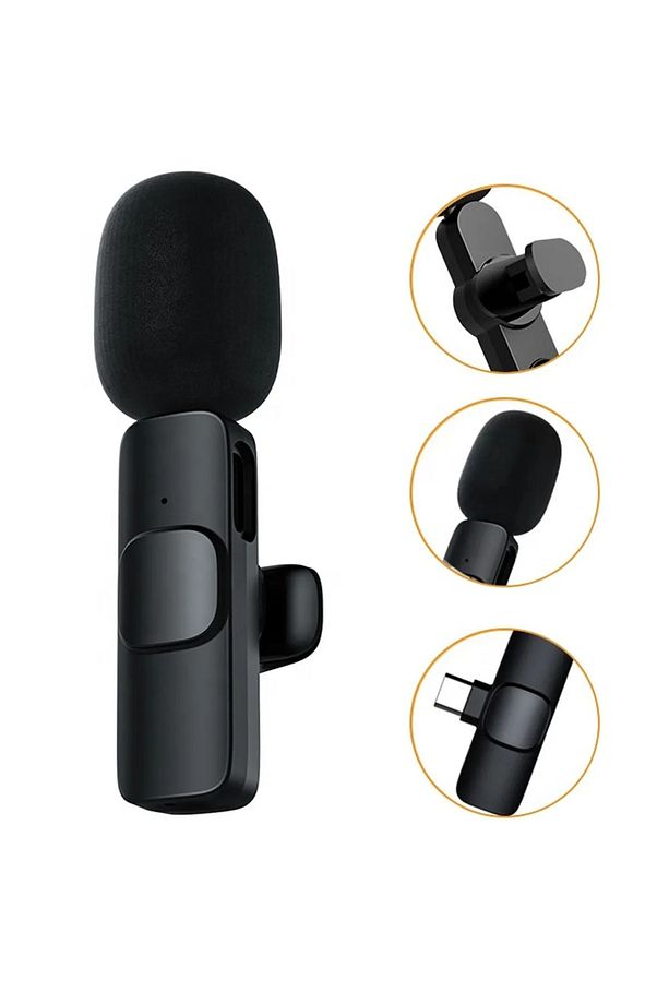 Type-c Uyumlu Kablosuz Yaka Mikrofonu, Android Yayın, Youtube, Tiktok Wireless Yaka Mikrofonu - 4