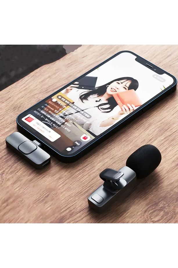 Type-c Uyumlu Kablosuz Yaka Mikrofonu, Android Yayın, Youtube, Tiktok Wireless Yaka Mikrofonu - 5