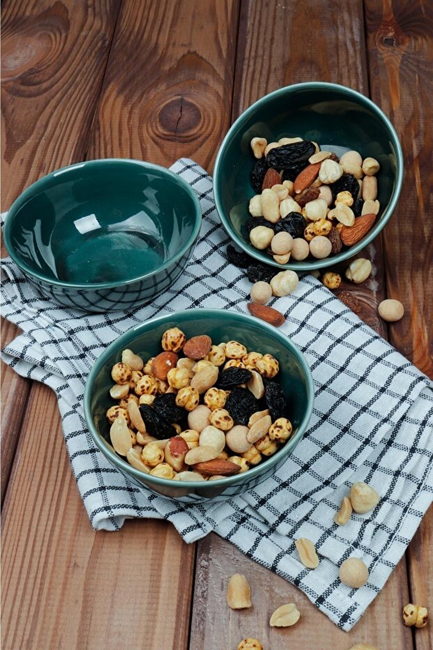3 Porcelain Bowls - Snack and Breakfast Presentation Bowl