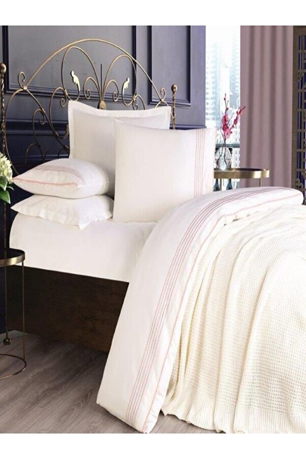 Prıme Knitwear Blanket Bridal Set Powder