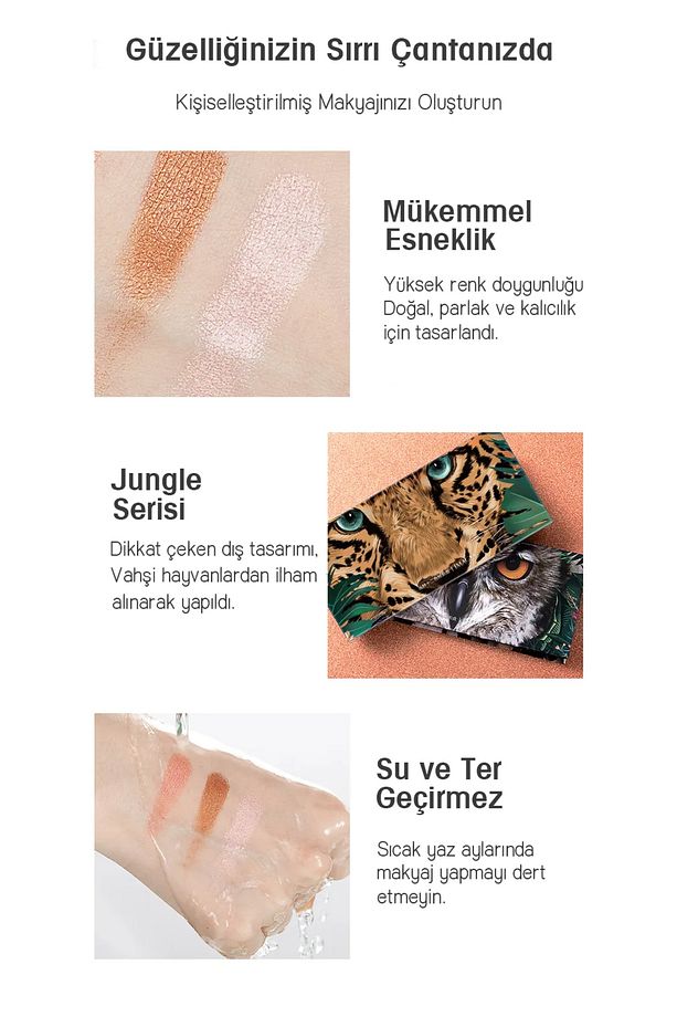 ® Images Jungle Serisi 12'li Baykuş Göz Far Paleti - 5