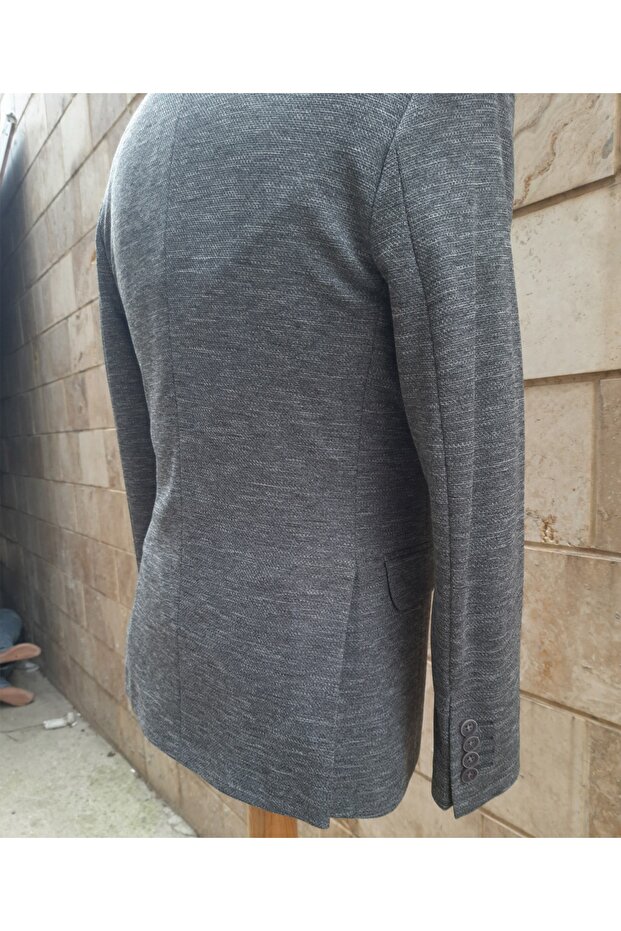 Slım Fit Blazer Ceket - 4