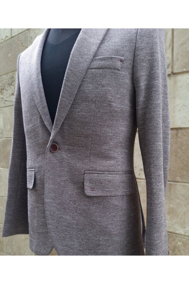 Slım Fit Blazer Ceket - 4