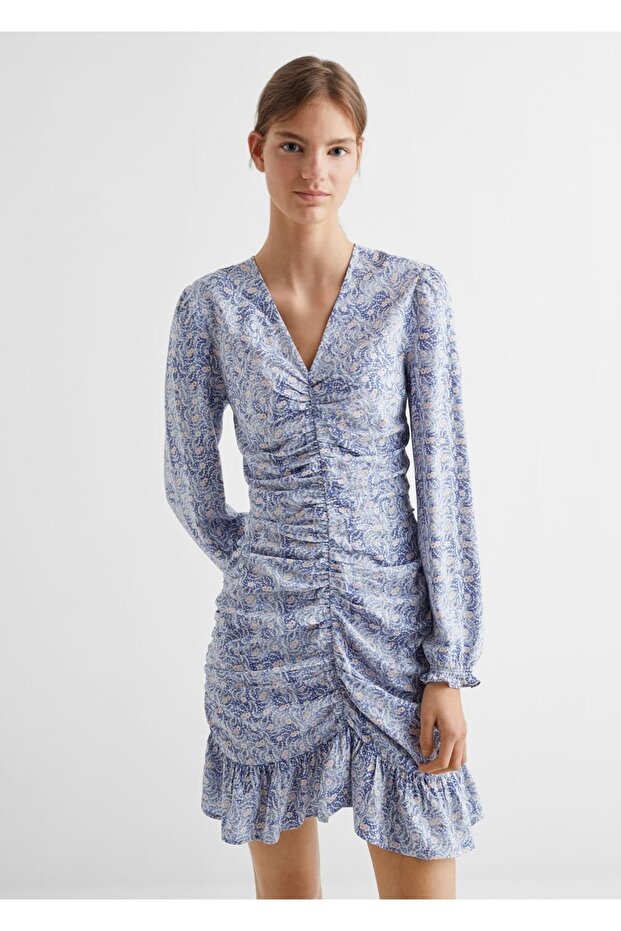 Çiçekli Elbise - 1