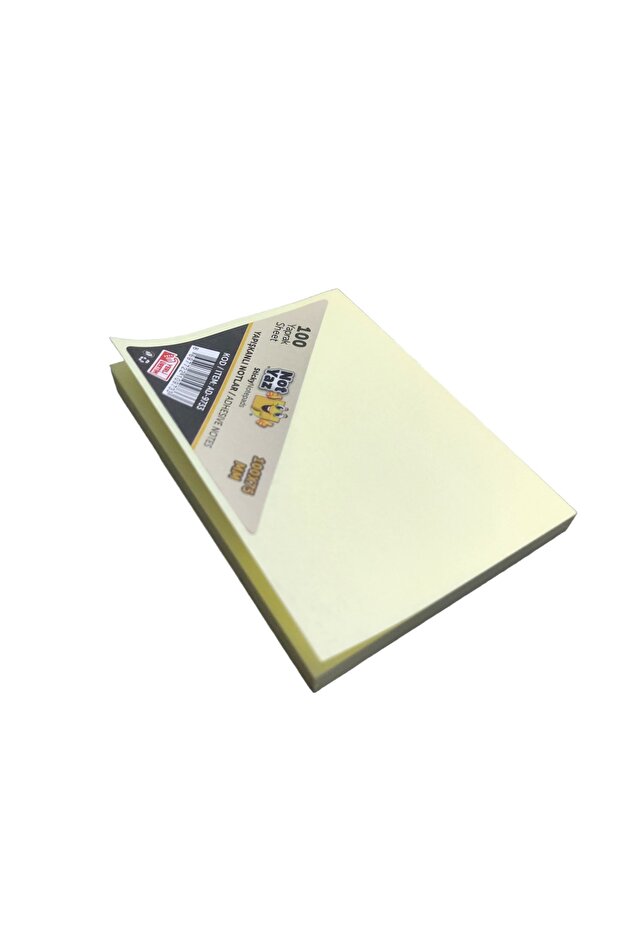 Soft Sarı Renk Yapışkanlı Bloknot 75*100 Mm Ebat 100 Yaprak 5'li Set - 2
