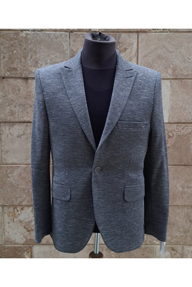 Slım Fit Blazer Ceket - 1