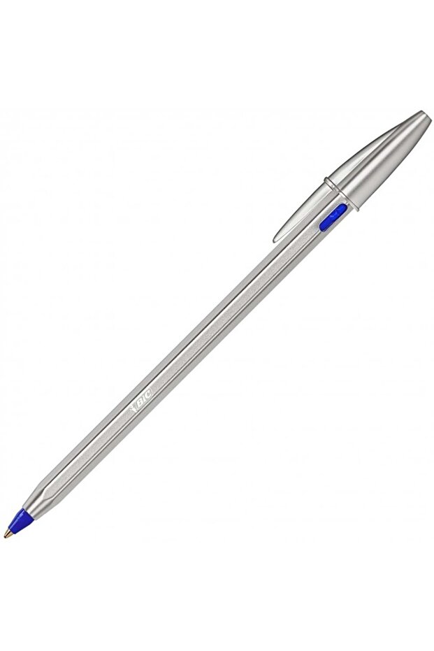 Cristal Renew Black Ballpoint Pen with Metal Body and 2 Replacement Bits