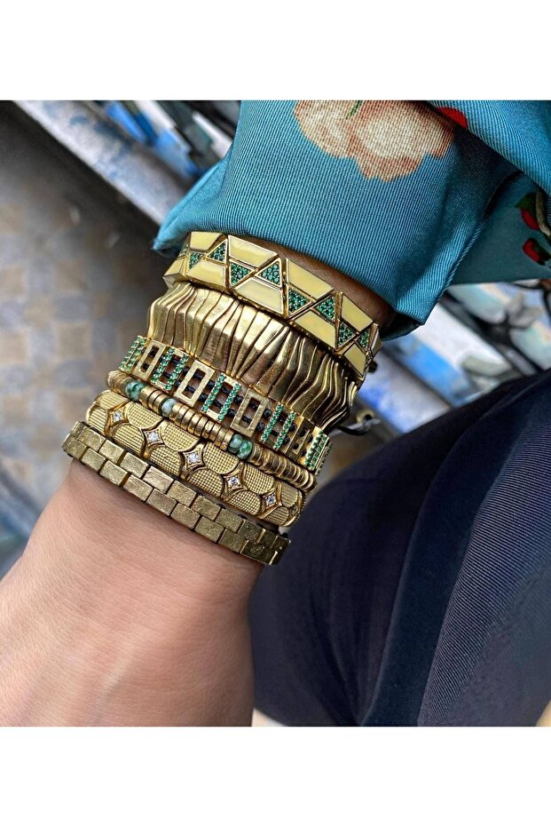 Bronz Brick Bileklik - 4