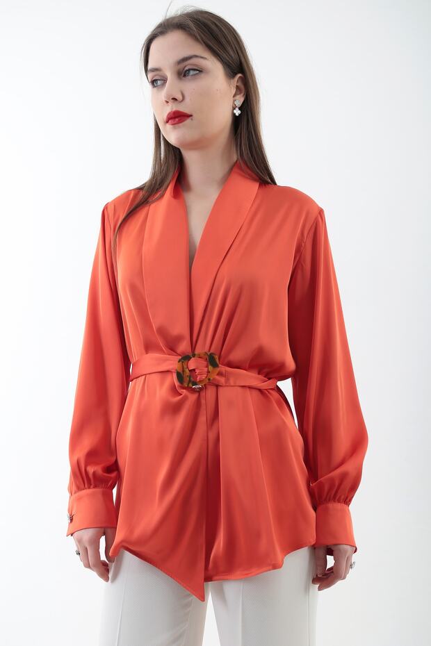 بلوزة برتقالية - 1