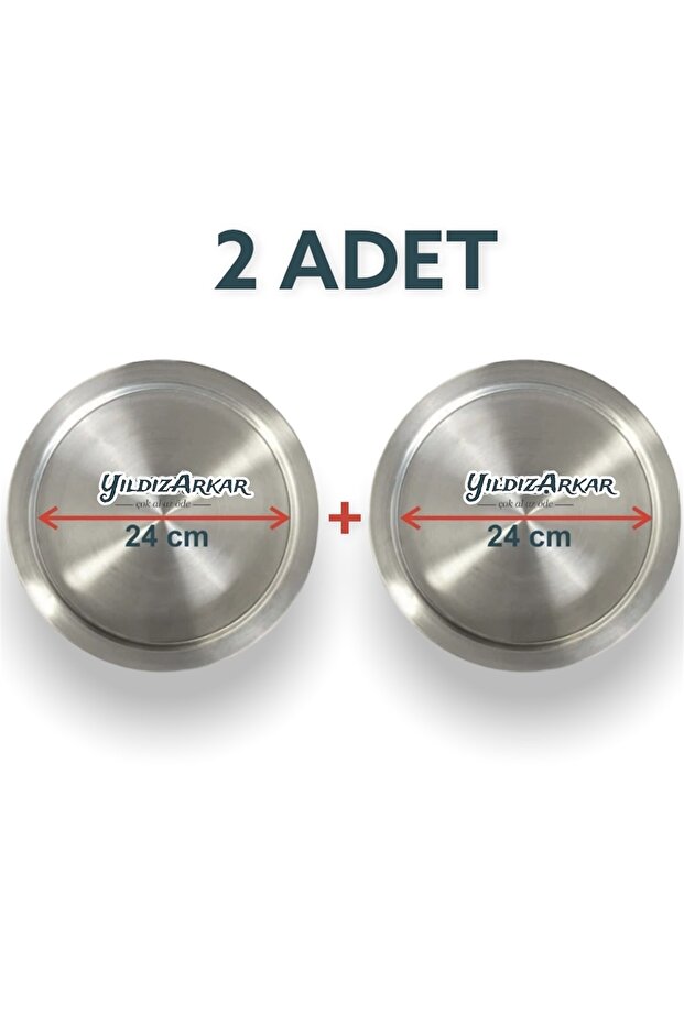 2 Adet 24 Cm Künefe Kadayıf Tabağı - 1