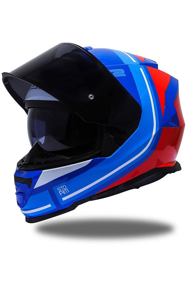 Storm Slant Mavi-kırmızı Kask - 3